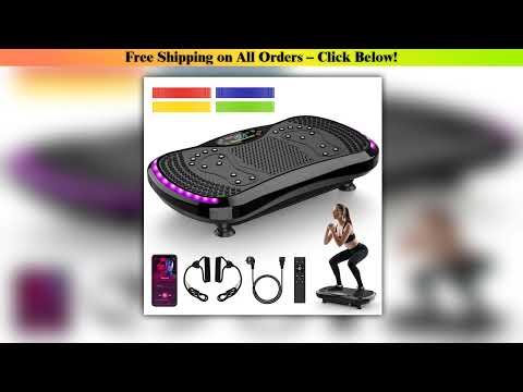 200KG Vibration Plate Exercise Machine-9 Muscle Stimulating Program Modes-1 Built-in Bluetooth