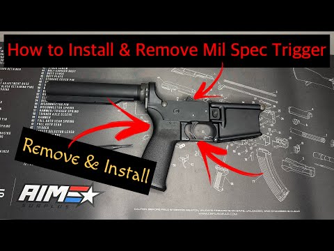 How to Install or Remove any Mil Spec Type Trigger