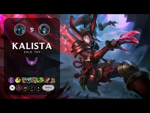 Kalista Top vs Yorick - KR Master Patch 13.13
