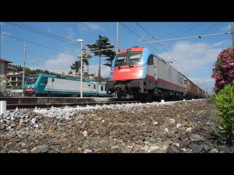 E189.110 Gialla ISC + E190 InRail + Merci Rolling a Minturno Scauri