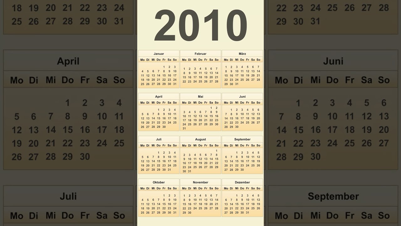 Kalender 2010