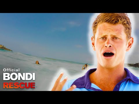 7 Swimmers Need Rescuing At Once - Lifeguards Stretched