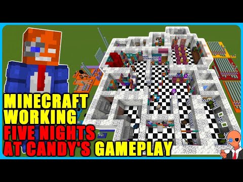 CuppaTeaExe - I built a working Five Nights at Candy’s map in Minecraft (Build + Gameplay)