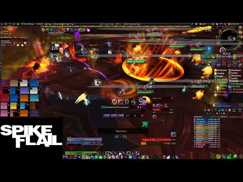 Spike Flail vs. Mythic Aggramar - Aff Lock and Raid Leader PoV