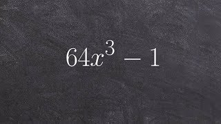 Factoring a polynomial using the difference of two cubes