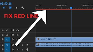 Red Line on Timeline Fix ( preview playback ) | Adobe Premiere Pro CC tutorial