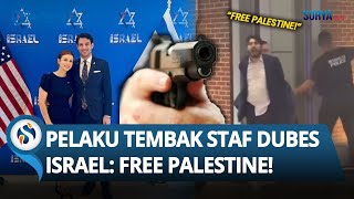 Detik-detik 2 Staf Kedutaan Israel Ditembak di AS, Pelaku Teriak 'Free Palestine' saat Ditangkap