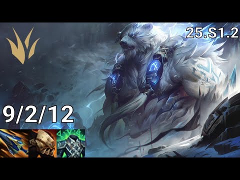 Volibear Jungle vs Lillia - EUW Master | Patch 25.S1.2