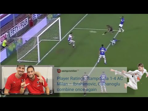 Serie A Today SAMPDORIA 1 vs MILAN 4 || Ibrahimovic Cahnanoglu Leao Askildsen