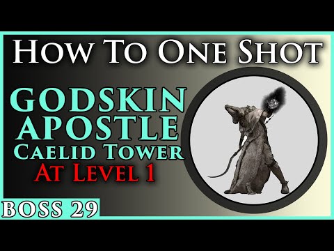 How to 1 Shot Godskin Apostle (Caelid Tower) at Level 1 with Melee