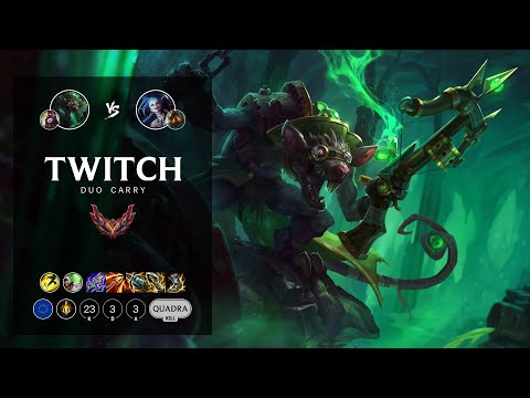Twitch ADC vs Jinx - EUW Grandmaster Patch 12.14