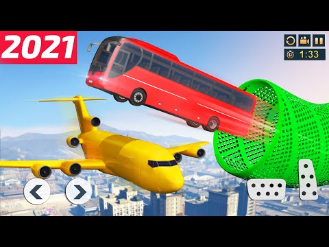 Impossible Bus Stunt Driving Day 1 - Free Bus Games 2021