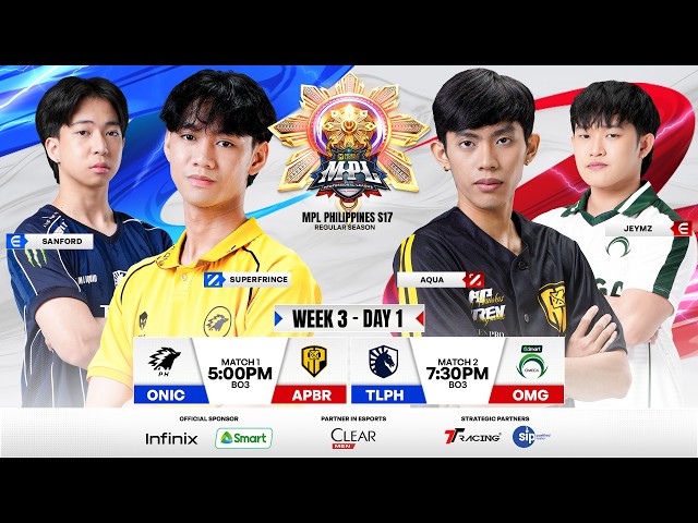 🔴 LIVE | MPL PH S17 | FILIPINO - Week 3 Day 1