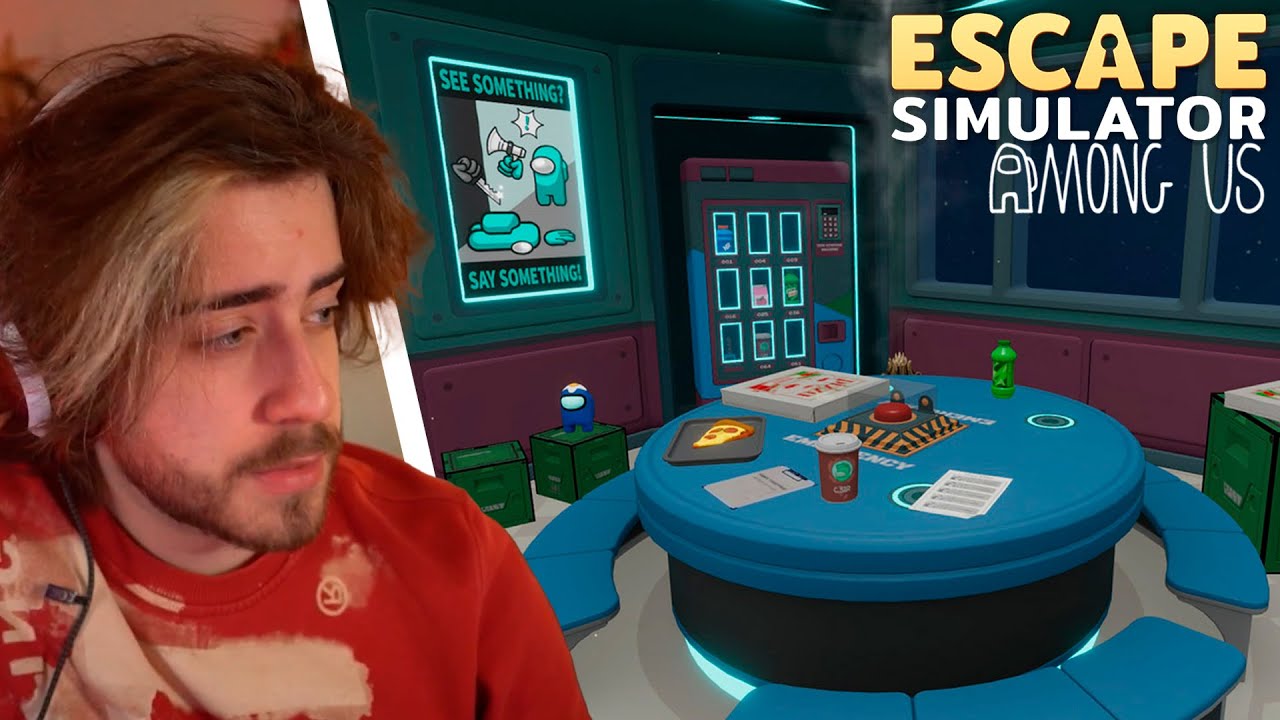 cellbit jogando ESCAPE SIMULATOR DE AMONG US