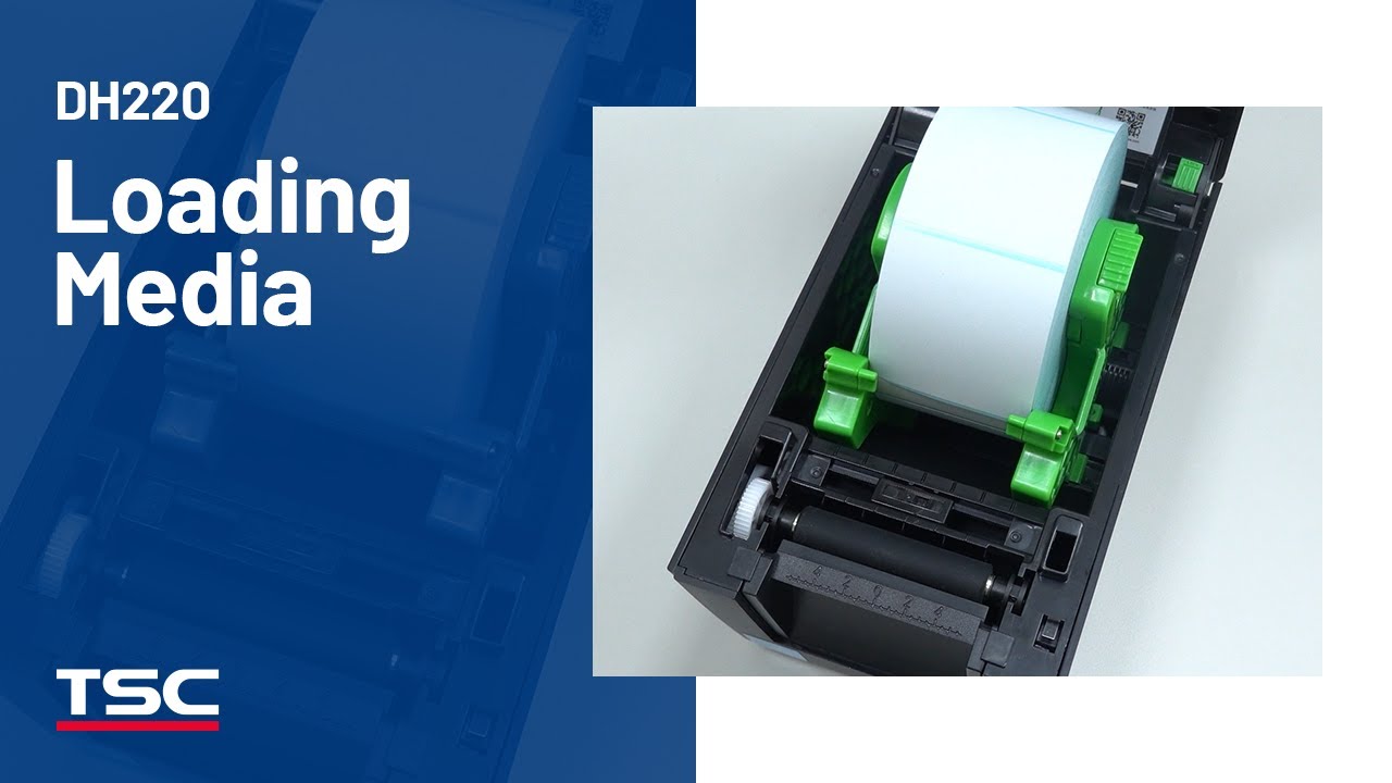 DH Series 2-inch Printer: Loading the media
