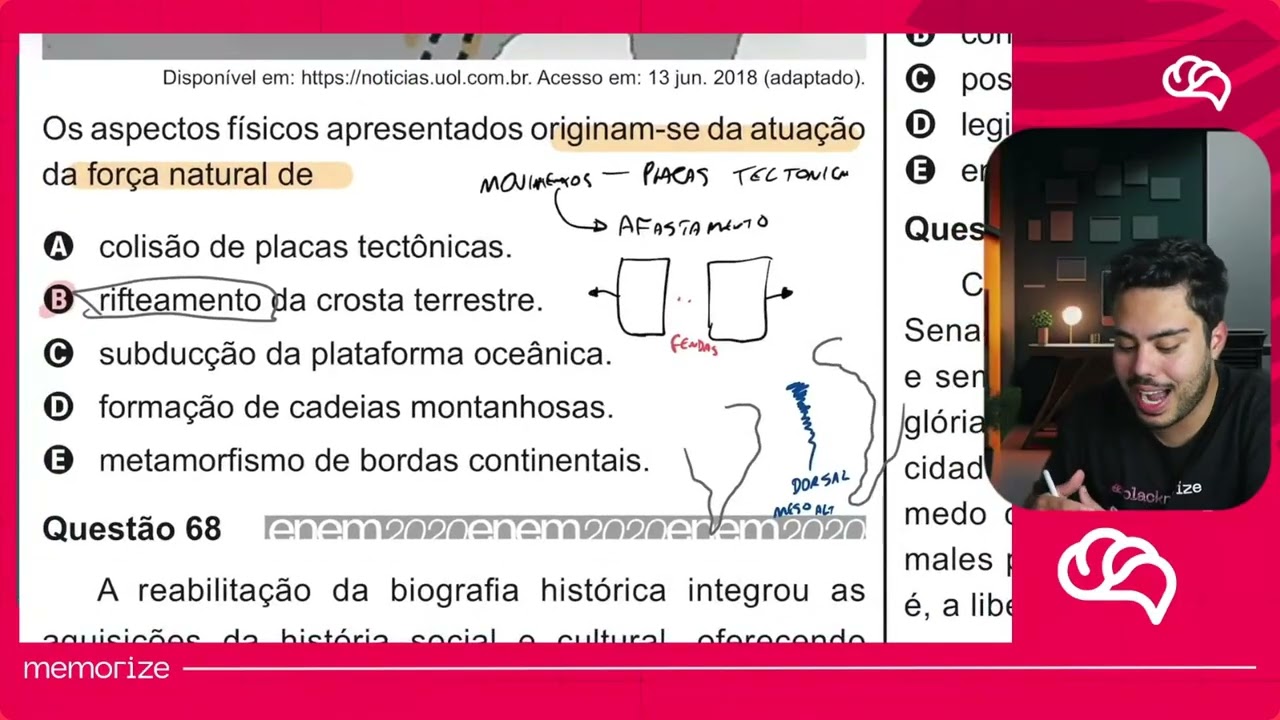 Resolução em Vídeo — Questão 67 ENEM 2020