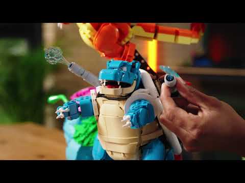 Vidéo LEGO Pokémon 72153 : Florizarre, Dracaufeu et Tortank