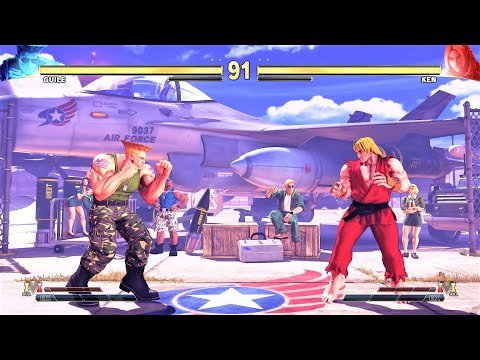 Guile vs Ken (Hardest AI) - Street Fighter V