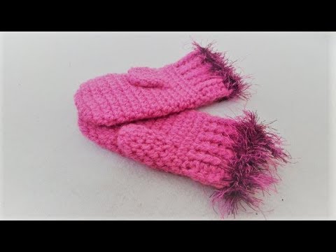 Cum crosetam manusi cu un deget - cel mai usor si rapid model crosetat