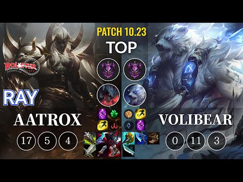 KT Ray Aatrox vs Volibear Top - KR Patch 10.23