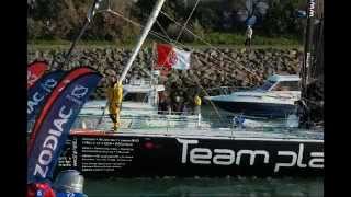 preview picture of video 'ARRIVEE ALESSANDRO DI BENEDETTO 2013  VENDEE GLOBE .'