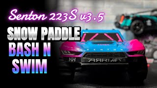 Bashing Through The Snow: ARRMA Senton 223S V3.5 BLX Snow Paddles