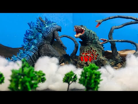 Legendary Godzilla vs biollante an epic Battle stop motion [HD]