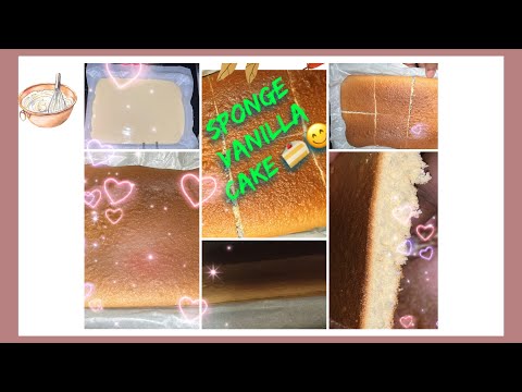 Vanilla sponge cake 🍰