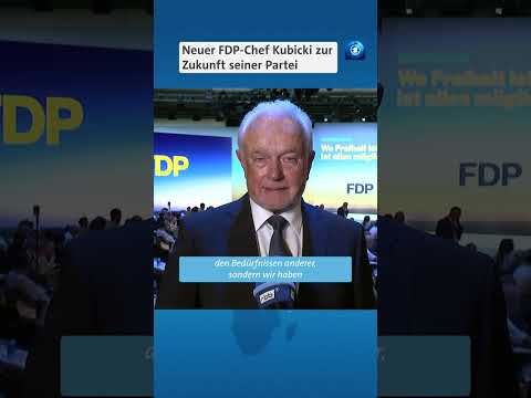 Kubicki: Neu gewählter FDP-Chef über seine Ziele für die Partei