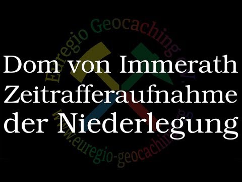 Der Dom von Immerath, Zeitrafferaufnahme der Niederlegung in drei Phasen