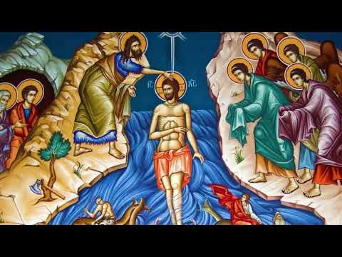 Troparul bobotezei - În Iordan botezându-Te Tu, Doamne..