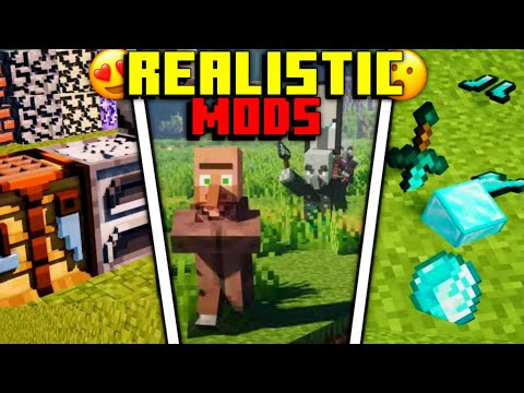 7 Realistic Mods For Minecraft Pe - 1.19 |Best Realistic Mods Mcpe
