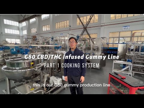 , title : 'Gummy Machine Pectin Gelatin Jelly Soft Candy Production Line pt.1 of 3 Cooking System 80/150kg/h
