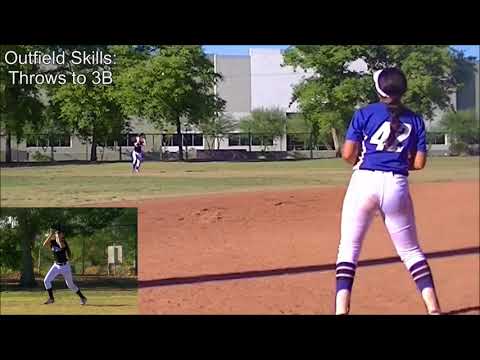 Kirstalynne Wright Softball Skills Video - 2019 Outfield