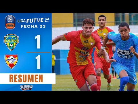 Bolívar SC vs Aragua FC | RESUMEN | Liga FutVe 2 - J23