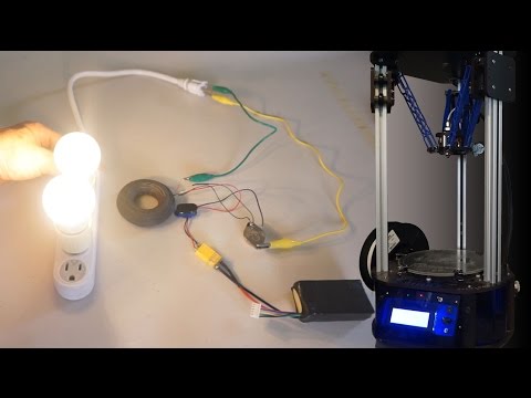 3D Printed Power Transformer - Testing Magnetic Iron PLA