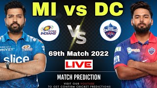 MI vs DC IPL 2022 69th Match Prediction & Dream11 | Mumbai vs Delhi | Wankhede Pitch Report