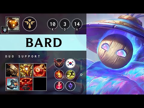 Bard Support vs Yuumi - KR Grandmaster Patch 25.09