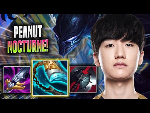 PEANUT DESTROYING WITH NOCTURNE! - GEN Peanut Plays Nocturne JUNGLE vs Lee Sin! | Season 2022