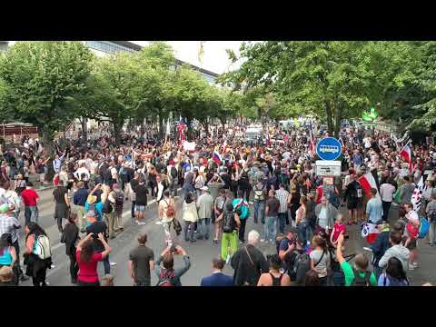 Berlin Demo am 29. August 2020 - Auflösung der Polizei