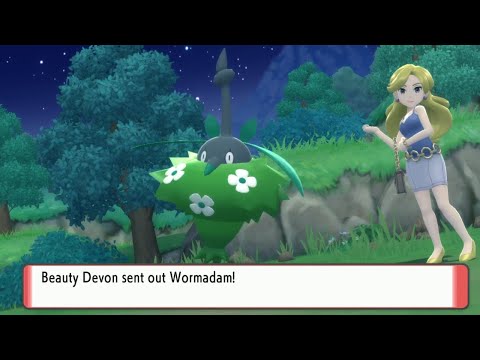 How to find a trainer with Wormadam #46. Pokemon brilliant diamond & shining pearl BDSP