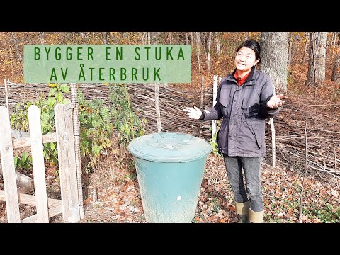 Bygger en stuka av regntunna - vinterförvaring av potatis och rotfrukter