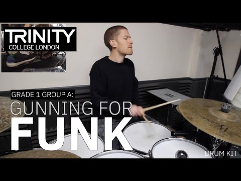 Drum Lesson: Grade 1 Group A  'Gunning For Funk' (Trinity College London Drum Kit 2020-2023)