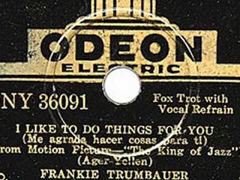 Mildred Bailey & Frank Trumbauer - I Like To Do Things For You, 1930