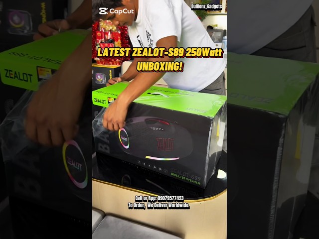 Vídeo relacionado con Zealot 250W Altavoz Portátil Bluetooth Inalámbrico Potente, 40H de Batería, Bluetooth 5.3 y Resistente al Agua IPX6, Emparejamiento Inalámbrico, Apoya USB/AUX/Tarjeta TF, Negro