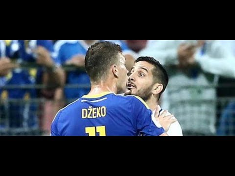Dzeko-Manolas brawl in Bosnia in WQ Match