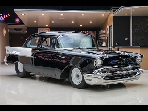 1957 Chevrolet 150 Bel Air Black Widow Fuel Injection Recreation (CC-754409) for sale in Plymouth, Michigan