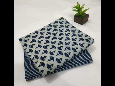 Hand Block Printed Cotton Suit Fabric