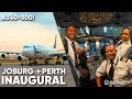 Backstage pass: South African Airways A340-300 inaugural to Perth