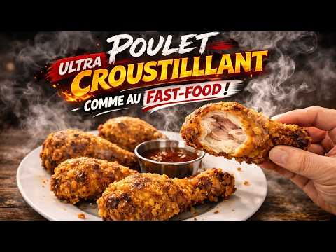 Recette de POULET ULTRA CROUSTILLANT 100% maison 🍗